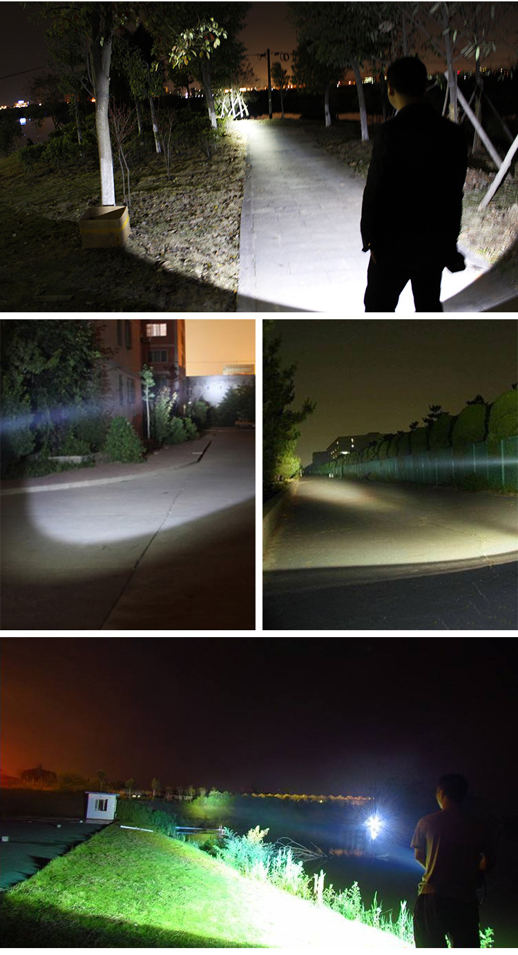 双光led头灯强光打猎矿灯蓝光钓鱼夜钓灯探照灯充电式远射手电筒