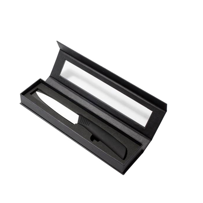 厂家定制家用不锈钢水果刀翻盖式礼盒开窗式厨房刀具礼品包装盒