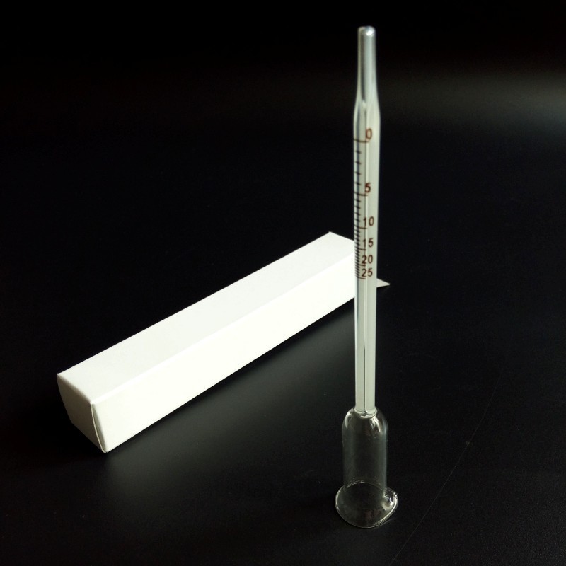 葡萄酒酒度计测酒精计水果酒专用测酒精度数工具025度果酒酒度计