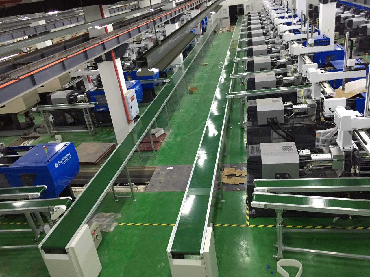 专业生产 注塑机接驳线 接驳线台传送机 小型接驳流水线