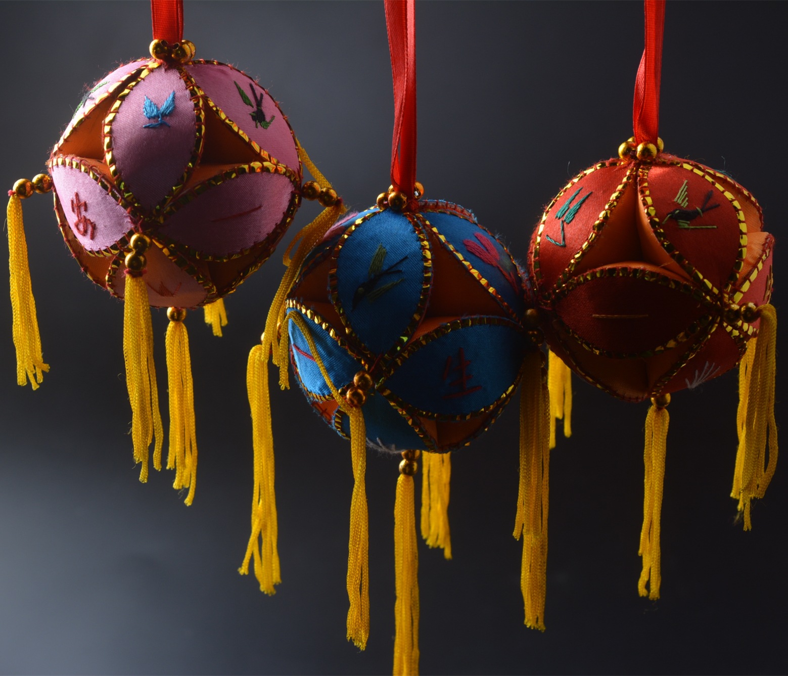 绣球 广西壮族少数民族手工艺品 平安挂饰 婚庆用品 四个规格可选