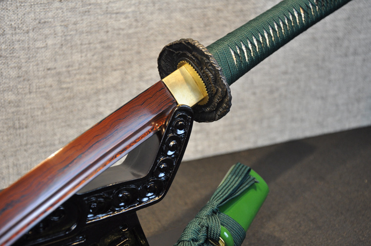 花纹钢一体武士刀剑手工日本刀剑专卖日式打刀镇宅工艺品未开刃