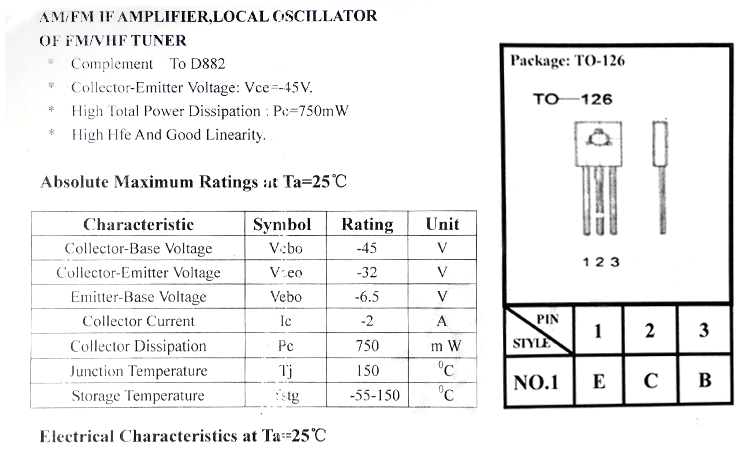 全新现货keheb772to126封装大电流铜脚家用电器三极管772