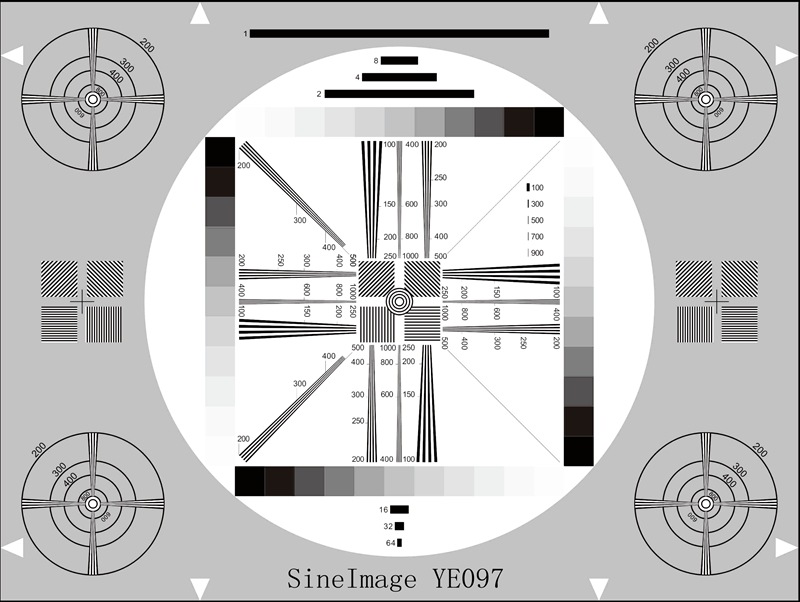 摄像头chart分辨率像素解析卡安防监控分辨率通用测试卡1000cph