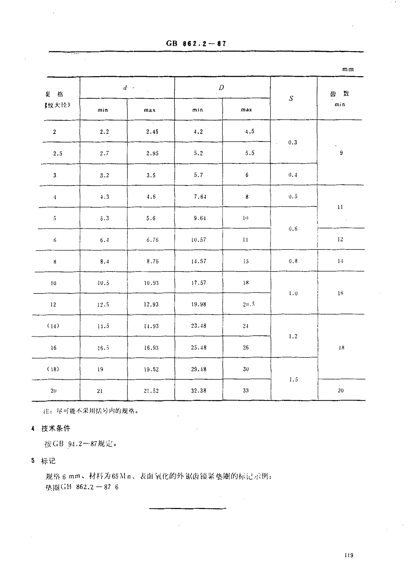 厂家直销 din6798a 高碳钢外锯齿锁紧垫圈 齿形垫片 防滑内外齿