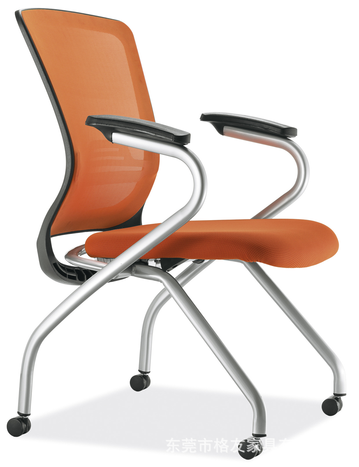 格友带写字板培训椅,新闻椅