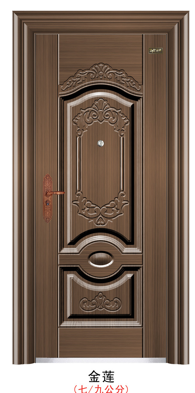 双开门四开子母门隔音防盗家居平开门钢质简约门楼房房间门可定制-阿