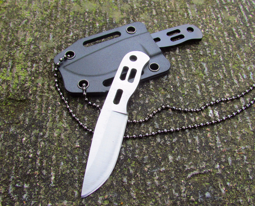 链子刀三件套随身求生迷你小直刀 新款edc户外应急水果刀带刀套