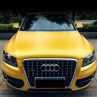 特价金属拉丝改色膜汽车车贴摩托车贴内饰贴纸pvc拉丝材料金色图片