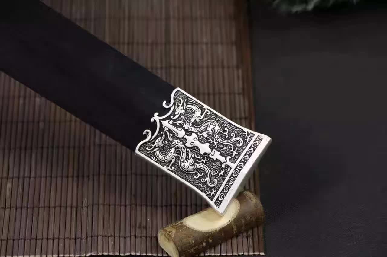 泉剑刘备战剑20寸高锰钢八面汉剑镀银三国剑刀剑未开刃