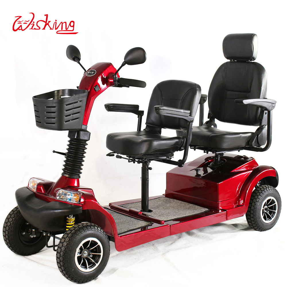 威之群电动代步车 4029b双人座老年残疾人四轮电动助力车