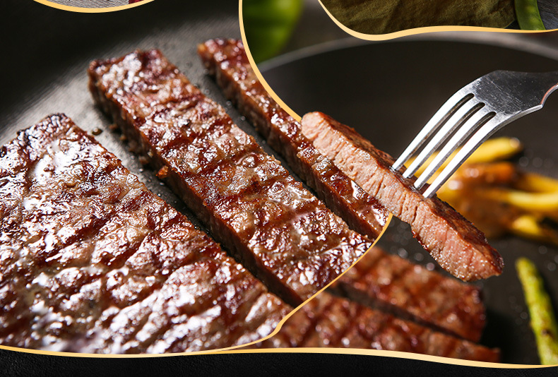 潮香村优选菲力牛排150g 整切冷冻速冻西餐新鲜牛肉生鲜送酱料包