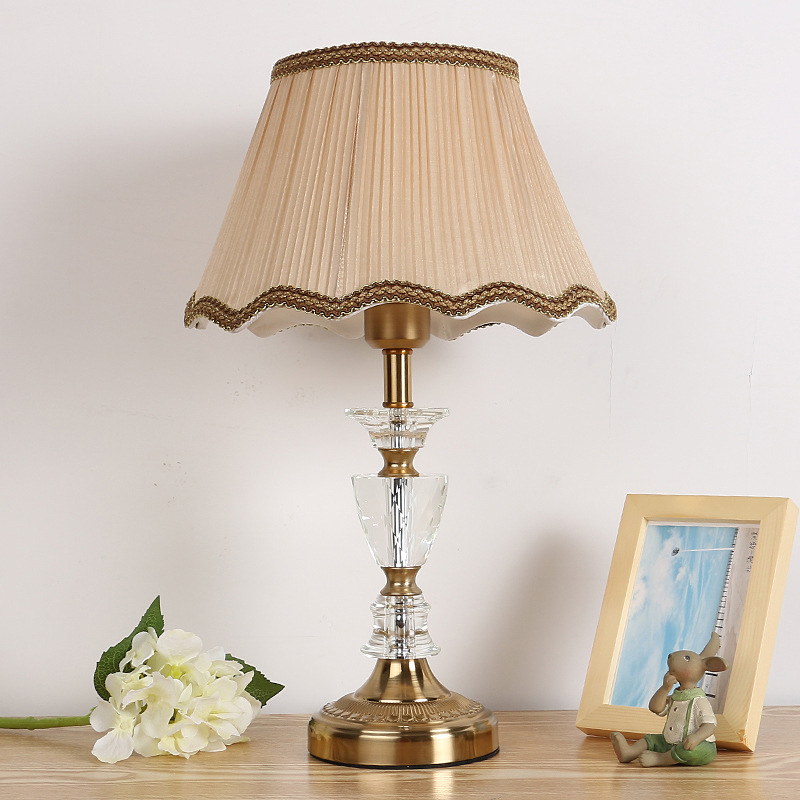 Home Table Lamp Bedroom Bedside Crystal Lamp Simple Bedroom Bedside Study Hotel Table Lamp