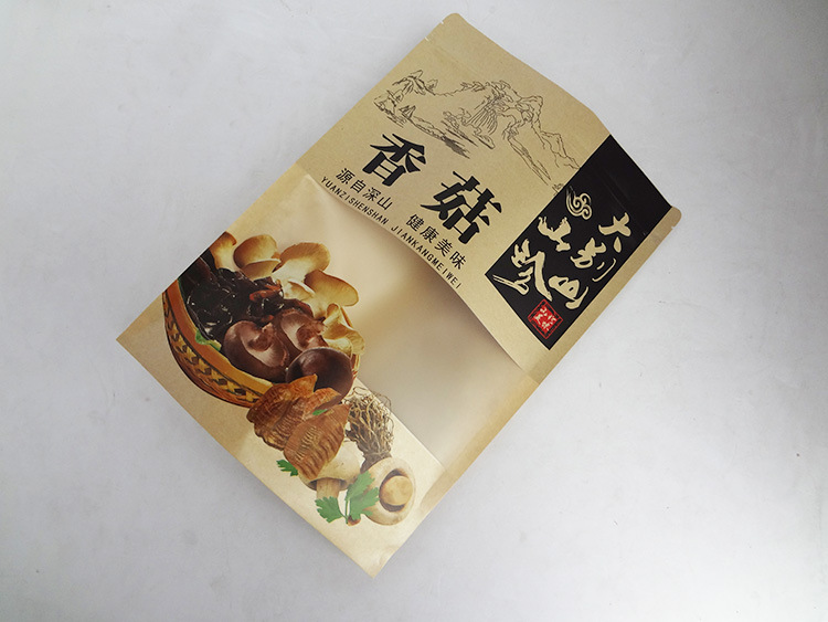 山珍木耳特产通用袋子牛皮纸自封袋香菇密封袋包装袋厂家定做批.