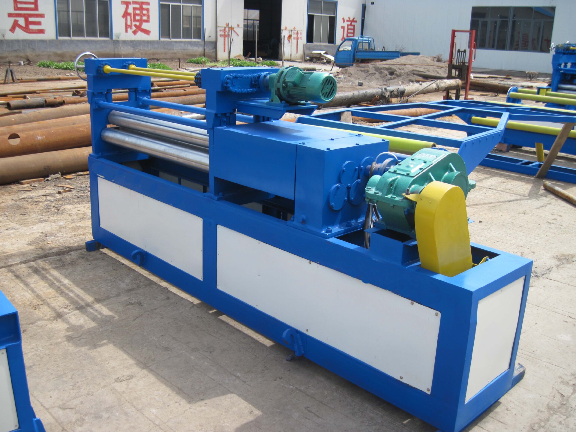 淄博直销小型精密校平机 不锈钢小型电动板压平机 钢板整平机