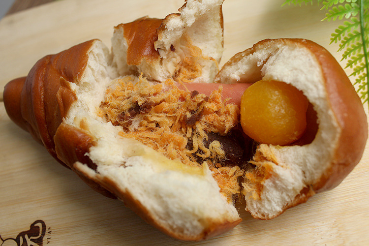 【4只装】80后鸡腿面包儿时怀旧零食土豪油炸手工面包豆沙馅糕点