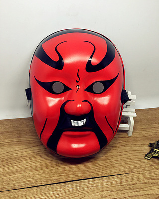 川剧变脸成人男 京剧脸谱面具装饰摆件中国风墙面挂件儿童道具