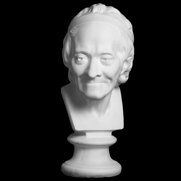 43cm 石膏教具 美术静物 石膏像 伏尔泰 石膏头像 石膏几何体 举