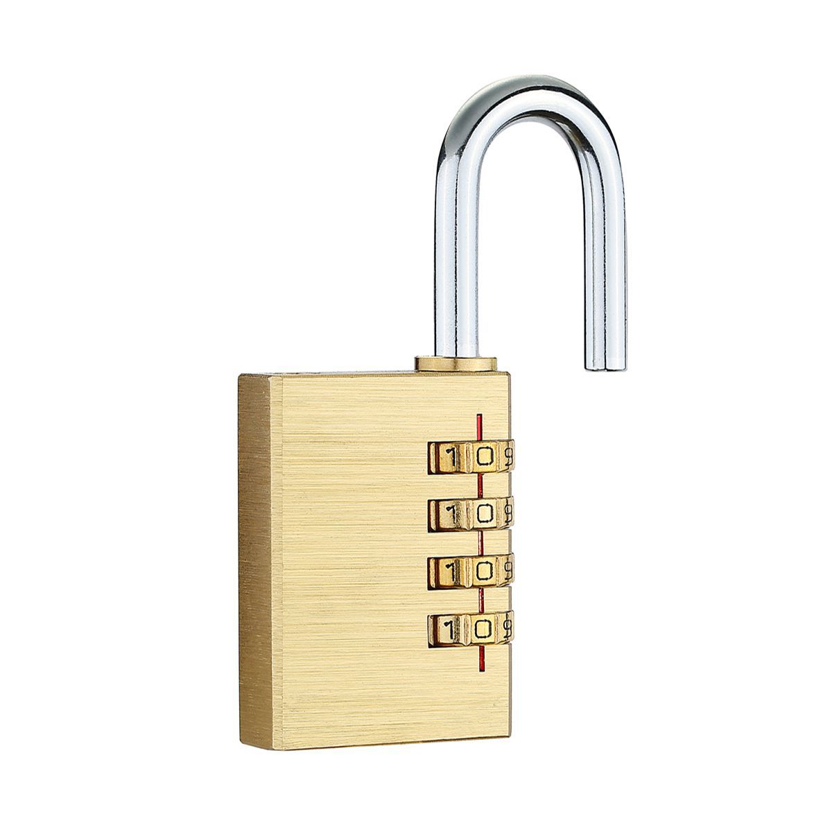 38mm 4位高档黄铜数字密码锁 柜子房门防盗锁 白盒包装