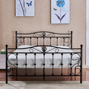 欧式铁艺单人床