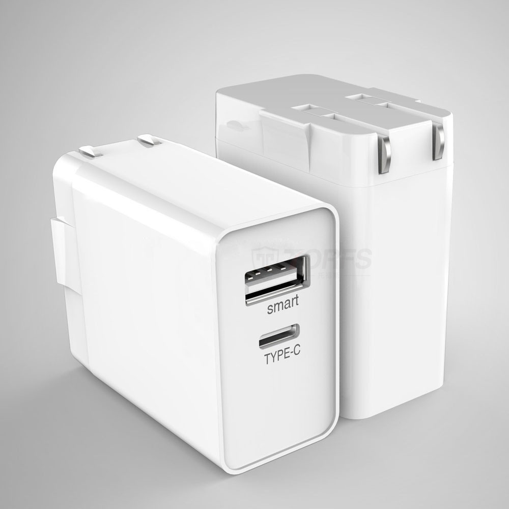 爆款qc3.0 type-c二合一充电器 多口usb欧美英规手机充电器qtw401