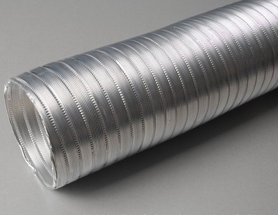 厂家供应5英寸125毫米抗冲击优质铝箔耐高温风管铝管排烟管