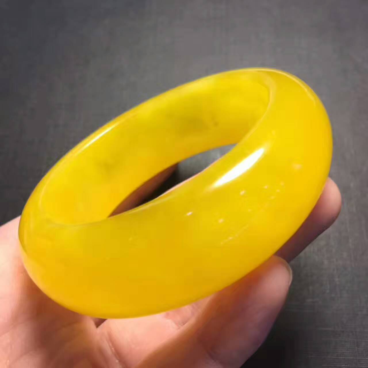 波兰蜜蜡手镯女 纯净酒红血珀手镯圈口54-62mm 美颜旺运