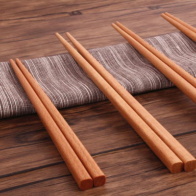 四方筷子 天然榉木木质筷子 家用竹木筷儿童筷子厂家直销批发
