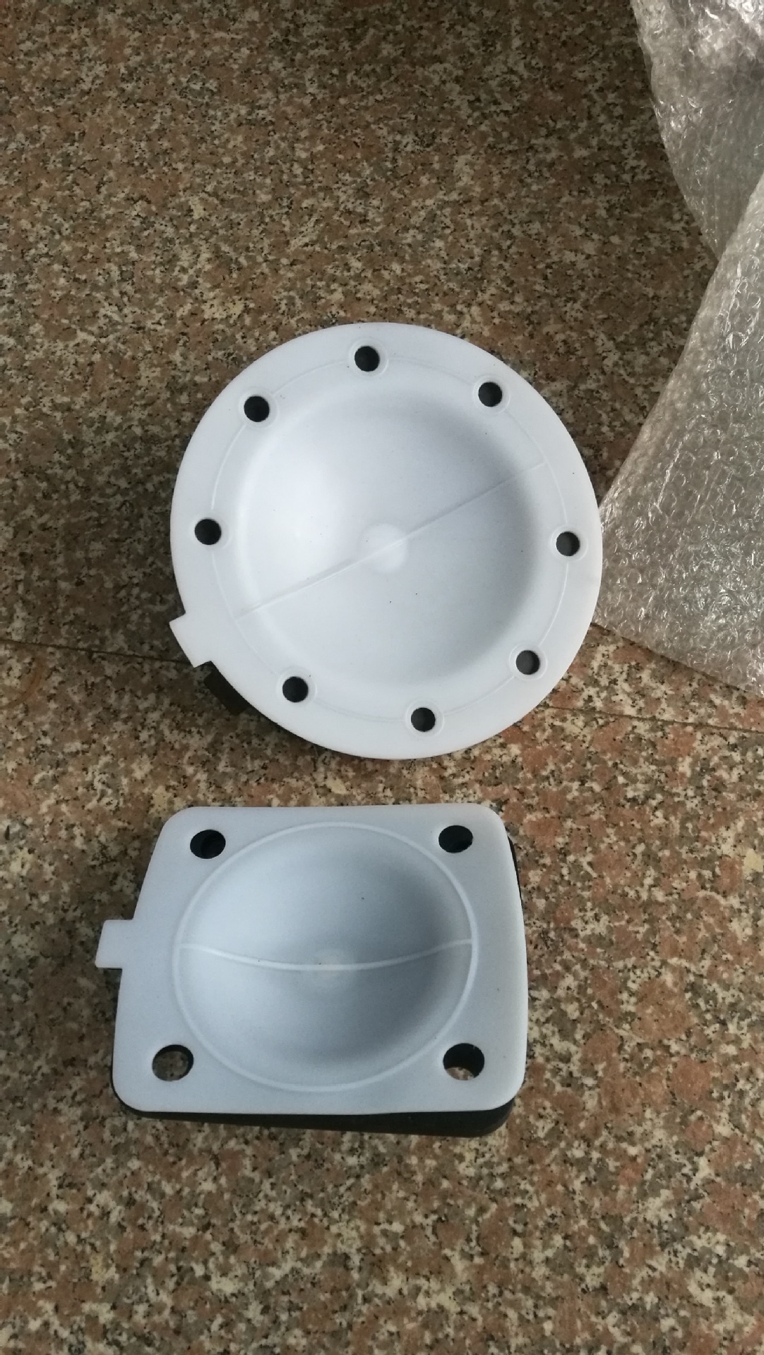 复合双层耐腐蚀dn100隔膜阀膜片ptfe epdm 氟橡胶膜片dn80