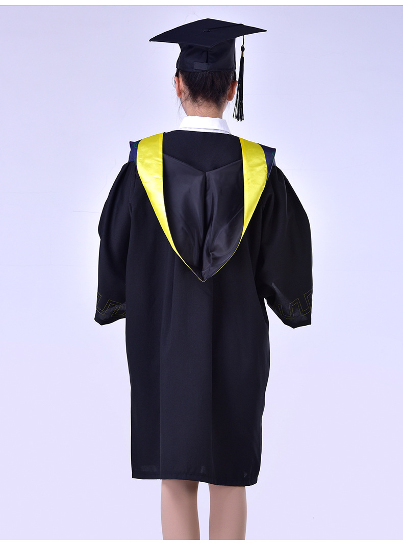 厂家批发大学生毕业袍学位服学生学士服各科学士袍学生校服表演服