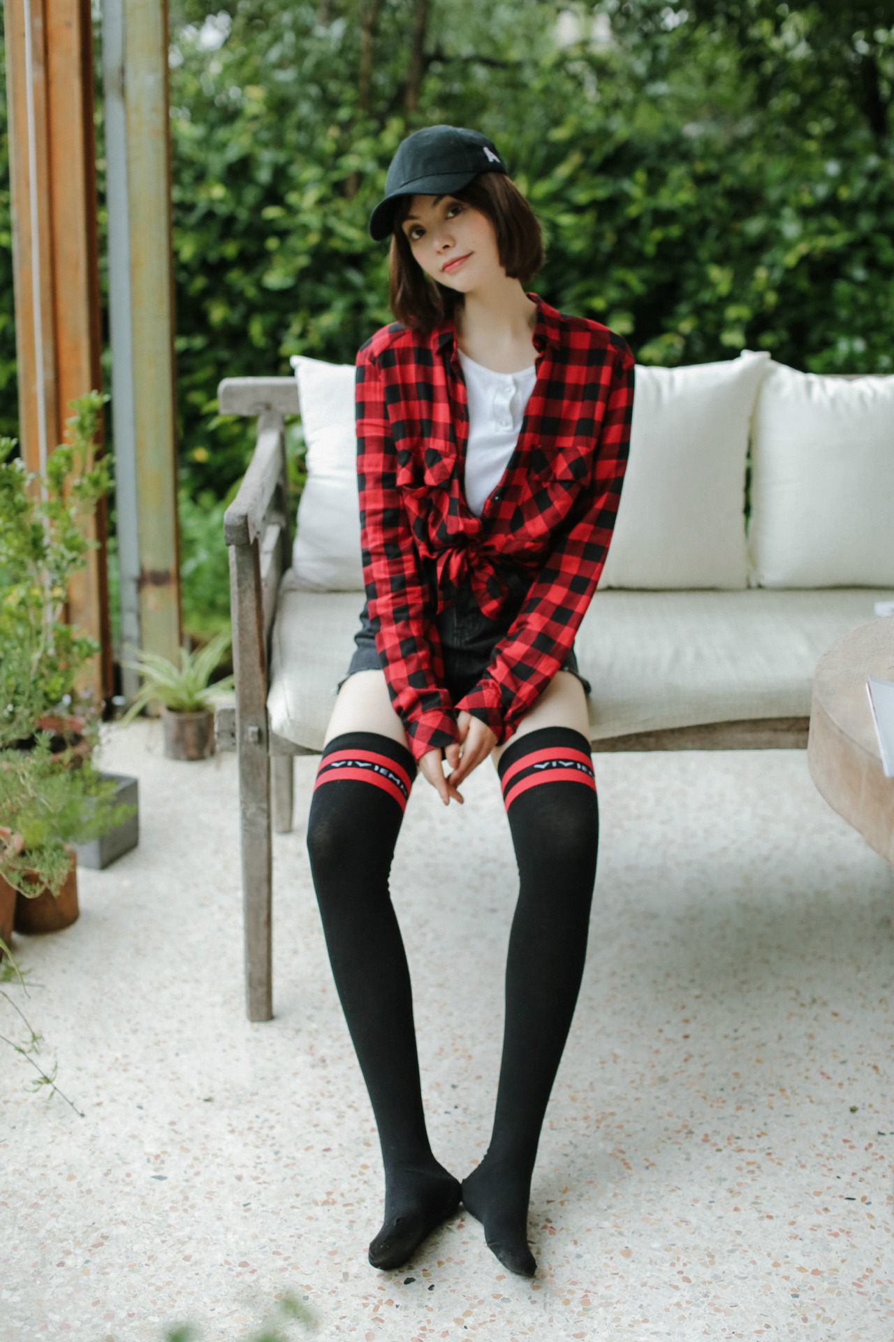 vivi二杠过膝袜长筒二杠女袜棒球袜全棉日系学院女袜子厂家3012