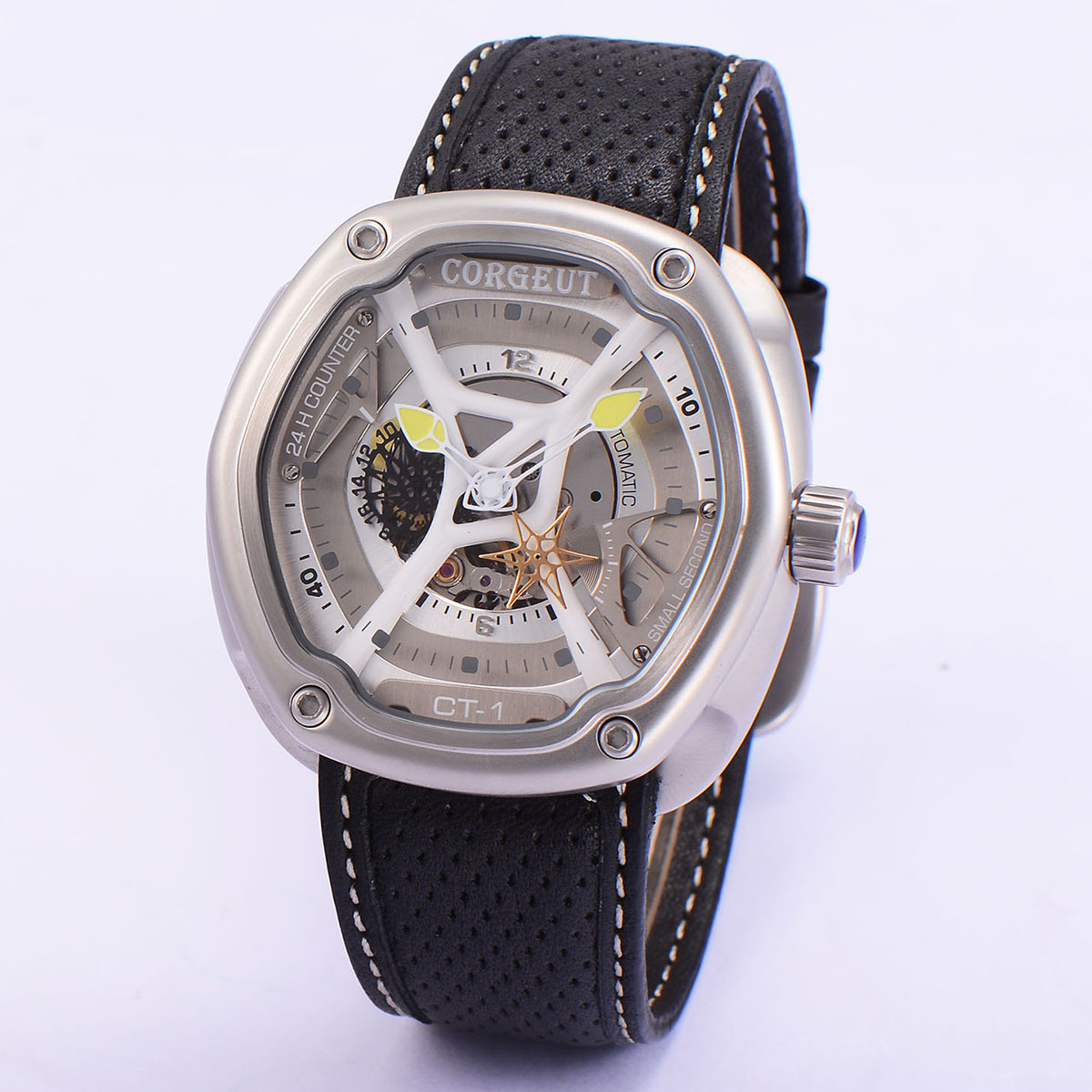 corgeut 卡古特 日本机芯全自动机械表 休闲防水 男表厂家直销