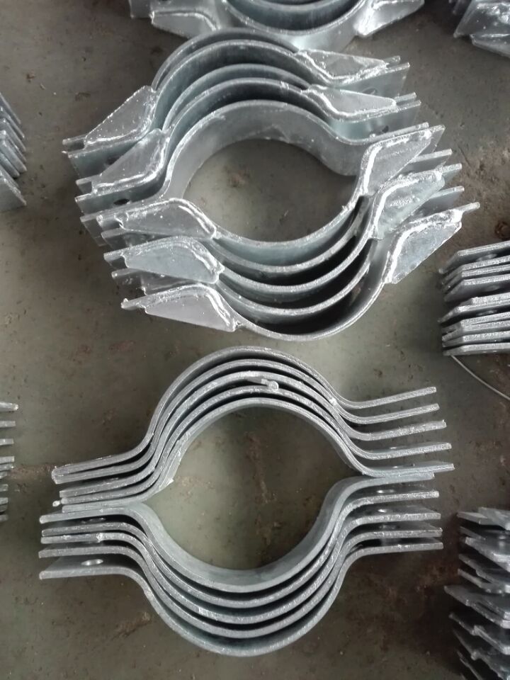 热镀锌铁附件厂家 电力金具 热镀锌扁铁抱箍 卡箍 量大优惠a