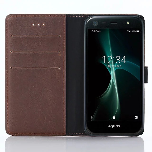 外贸热销 夏普shv38手机壳 复古疯马纹支架插卡保护套 shv37皮套