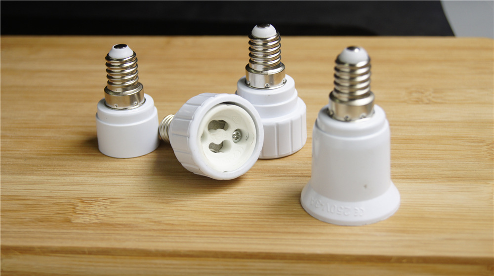 e14转e27转换灯头 螺口e14转换灯口e27转换器螺纹灯座