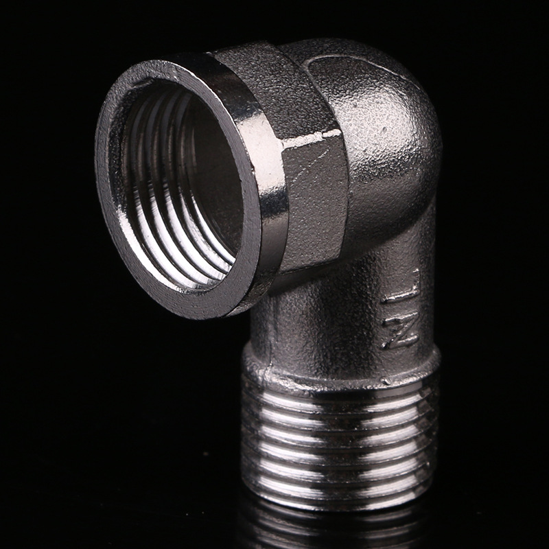 304不锈钢接头内外丝头 对丝螺纹弯头 水管不锈钢外丝配件