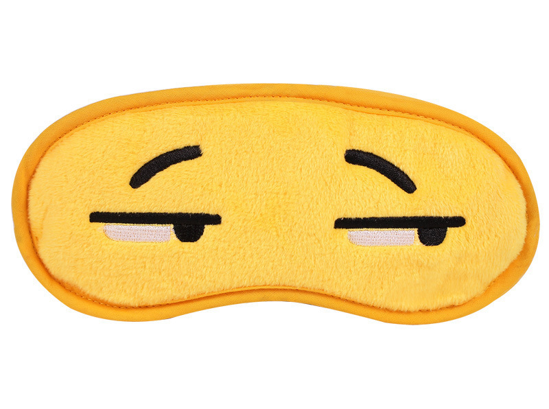 睡眠遮光冰袋眼罩卡通表情滑稽创意搞笑眼罩鄙视眼罩厂家批发定做