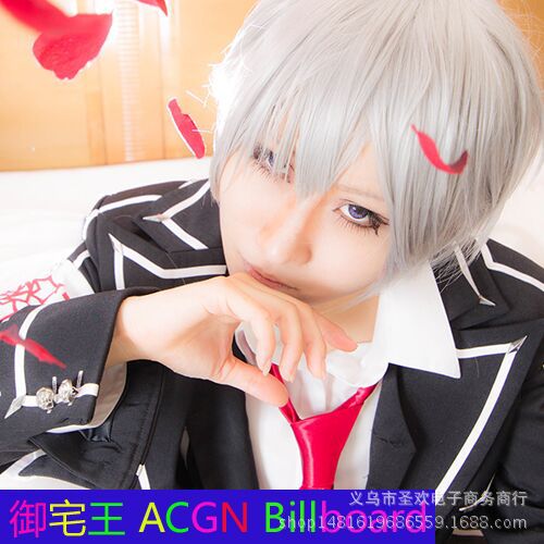 厂家直销 cosplay假发动漫银色短发 东京食尸鬼东京喰种 批发