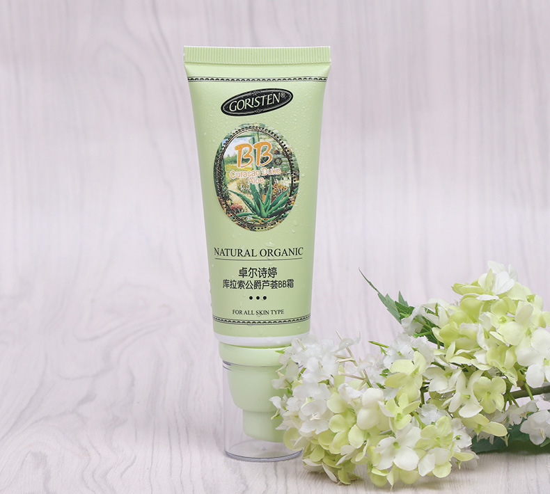 goristen/卓尔诗婷库拉索芦荟bb霜65ml 遮瑕保湿裸妆轻薄水润肤色