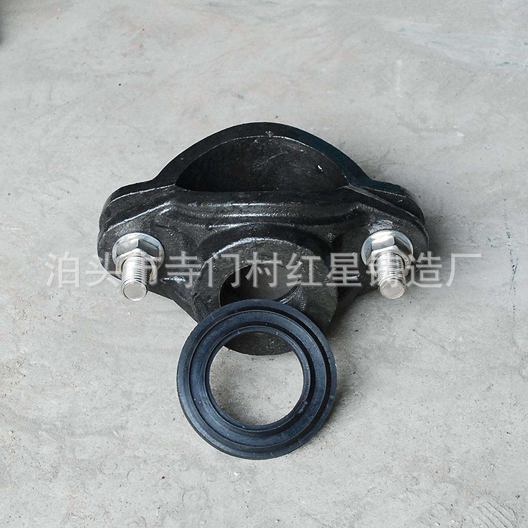 球墨铸铁三通 增接口分水卡子 两合三通 管道用法兰
