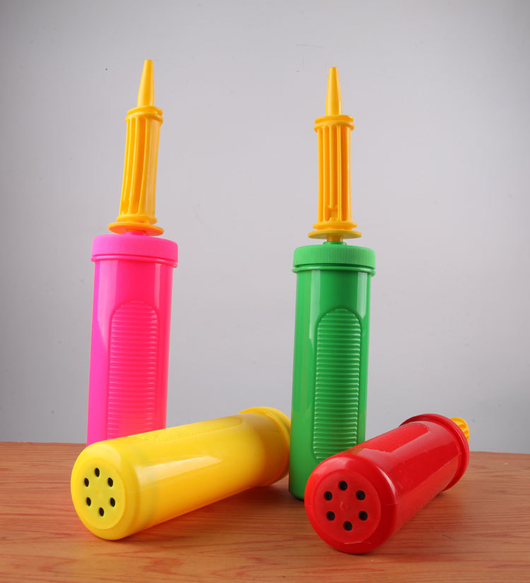 便携式气球打气筒 手动气球充气筒 手推式双向打气筒 气球打气筒