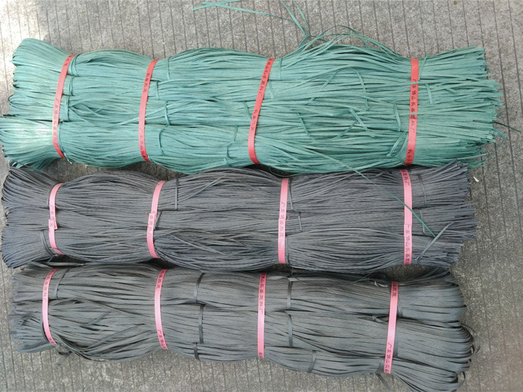 批量生产优质工地专用扎篾塑料扎蔑绿色黑色万德包装胶蔑扎蔑绳