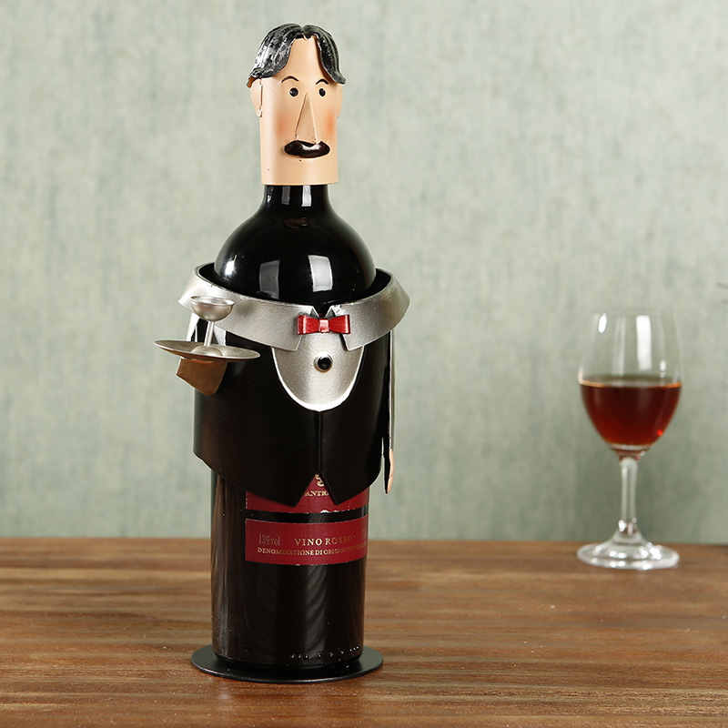 红酒具酒架葡萄酒创意容器家居工艺品展示架一件代发_人物_木质工艺品