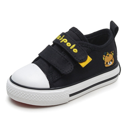 贝贝儿童鞋子男童帆布鞋2017春秋新款宝宝学步鞋1-3岁卡通板鞋