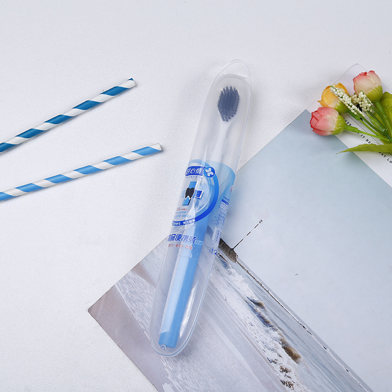 热卖成人尼龙丝软毛牙刷洗漱用品厂家批发热卖旅行便携软毛牙刷