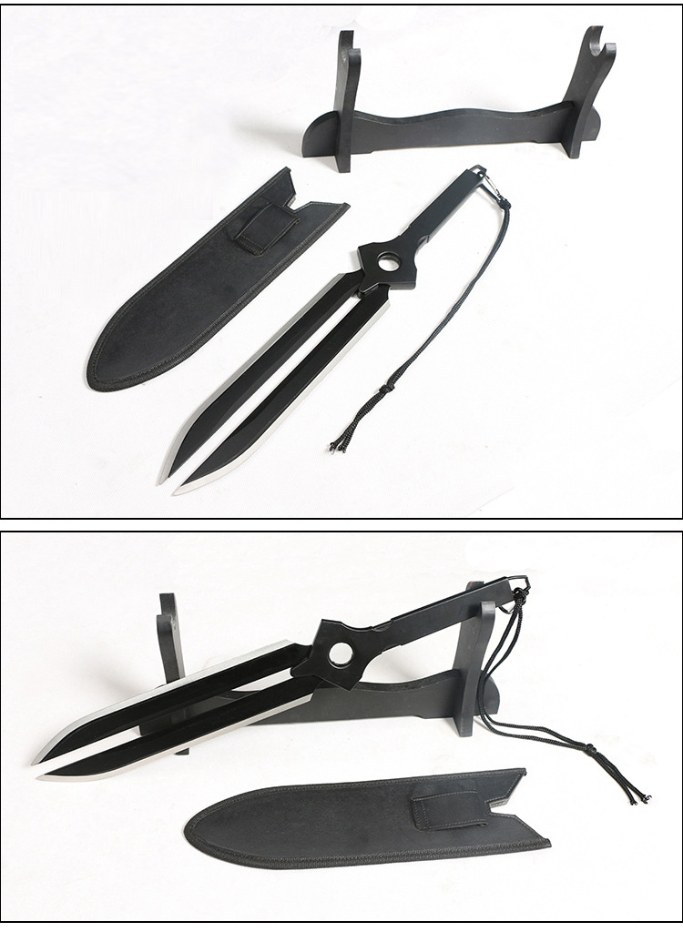 黑之契约者cos道具黑叔李舜生短刀双刀武器动漫模型周边未开刃