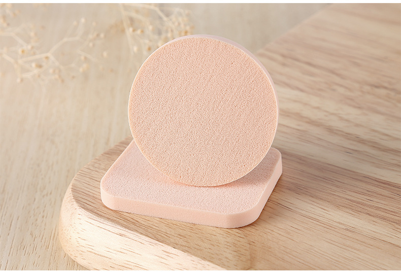 拉美拉干湿粉扑 圆形磨边粉扑 菱形化妆海绵粉扑8片装 b0869