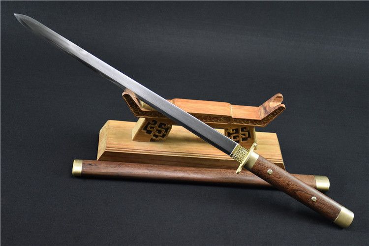 龙泉宝剑刀剑高锰钢一体车载防身唐剑手工硬剑长剑短剑汉剑未开刃