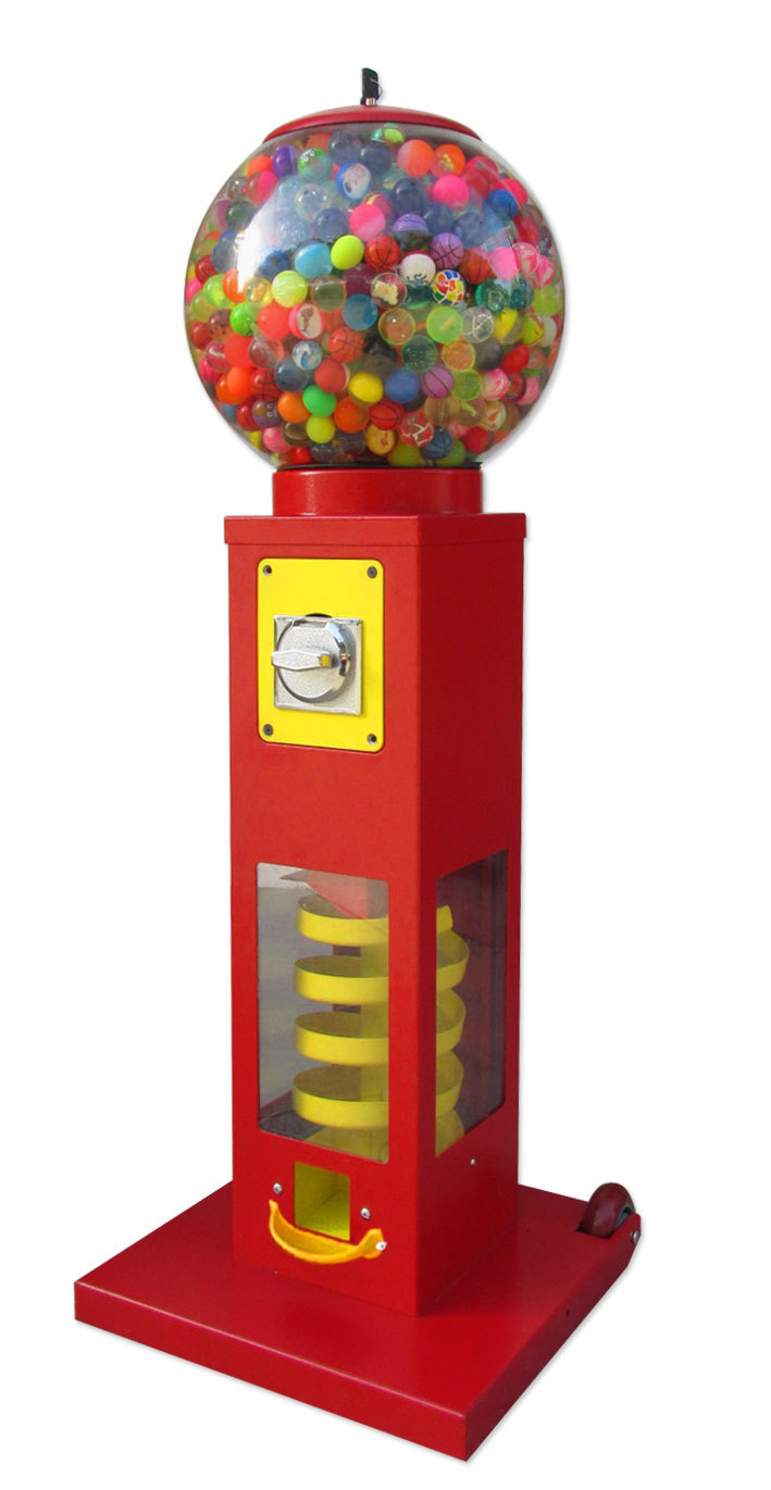 新款豪华合金扭蛋机 螺旋扭蛋机 螺旋式弹球机 趣味投币玩具机