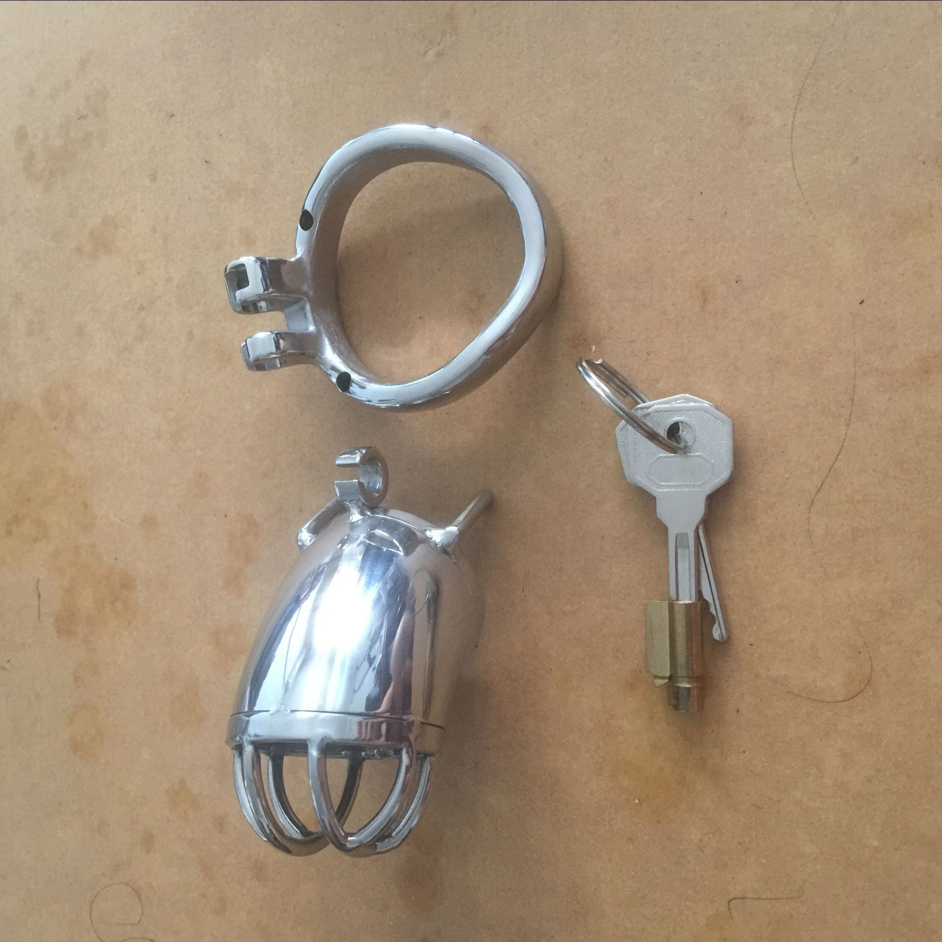 bdsm品牌新款不锈钢金属贞操锁贞洁裤带塑料硅胶s043